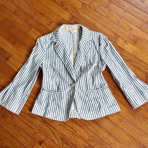 Cabi Stripe Blazer Jacket Size 6